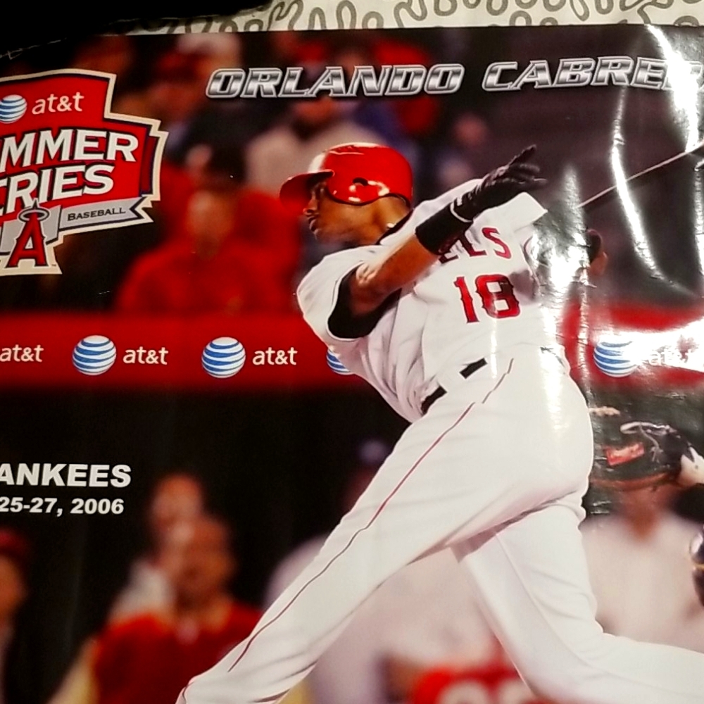 LA Angel's Orlando Cabrera Baseball Poster